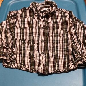 George Plaid Button-Up Shirt boys 3T